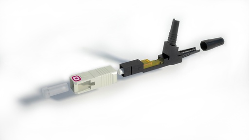 [TCONECSMSCPCPREPUL] Conector FO SC/PC SM 9/125 prepulido reutilizable