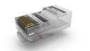 Conector RJ 45 Mº UTP CAT. 6 rígido/flexible 25 unidades