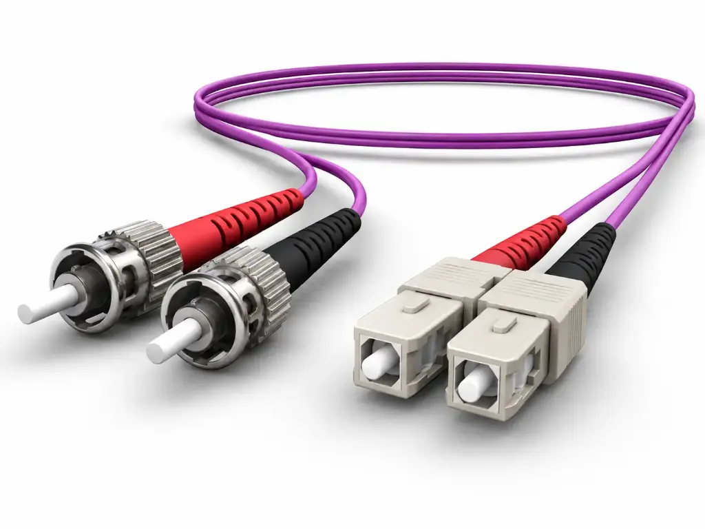 Latiguillo FO OM4 50/125 Duplex ST UPC - SC UPC