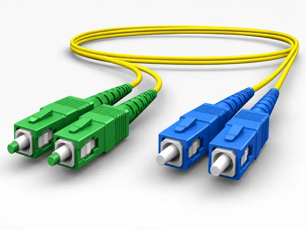 Latiguillo FO OS2 9/125 Duplex 2mm SC APC - SC UPC