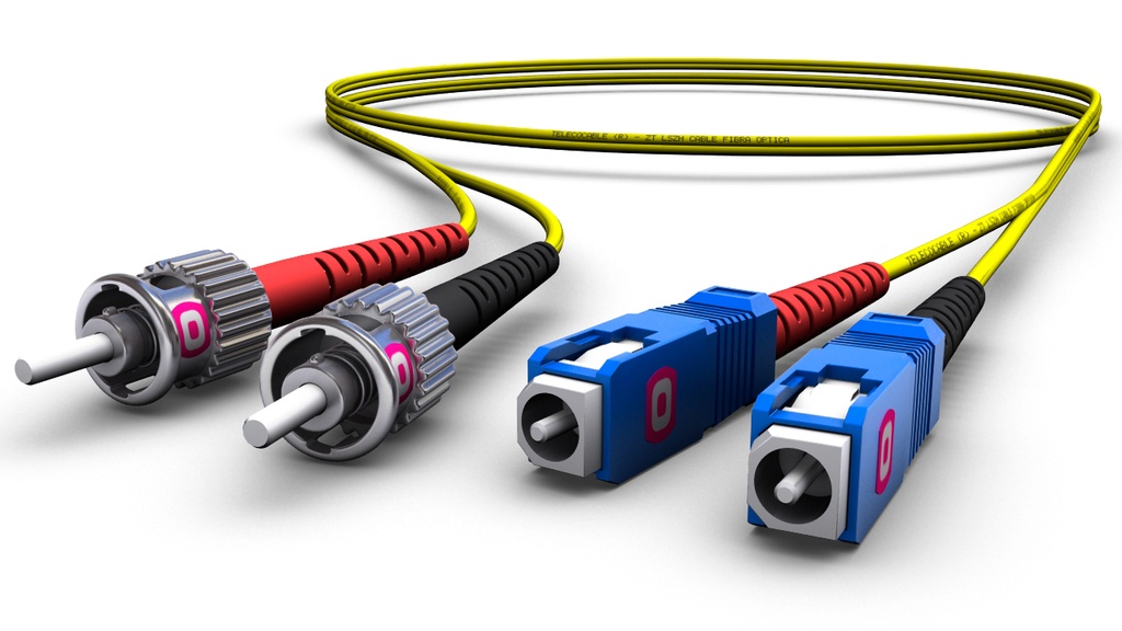 Latiguillo FO OS2 9/125 Duplex 2mm ST UPC-SC UPC
