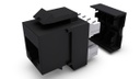 Toma 180º RJ 45 CAT. 6 UTP TELECOCABLE