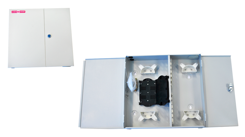 Caja mural 24 FO interior metal doble puerta IP54