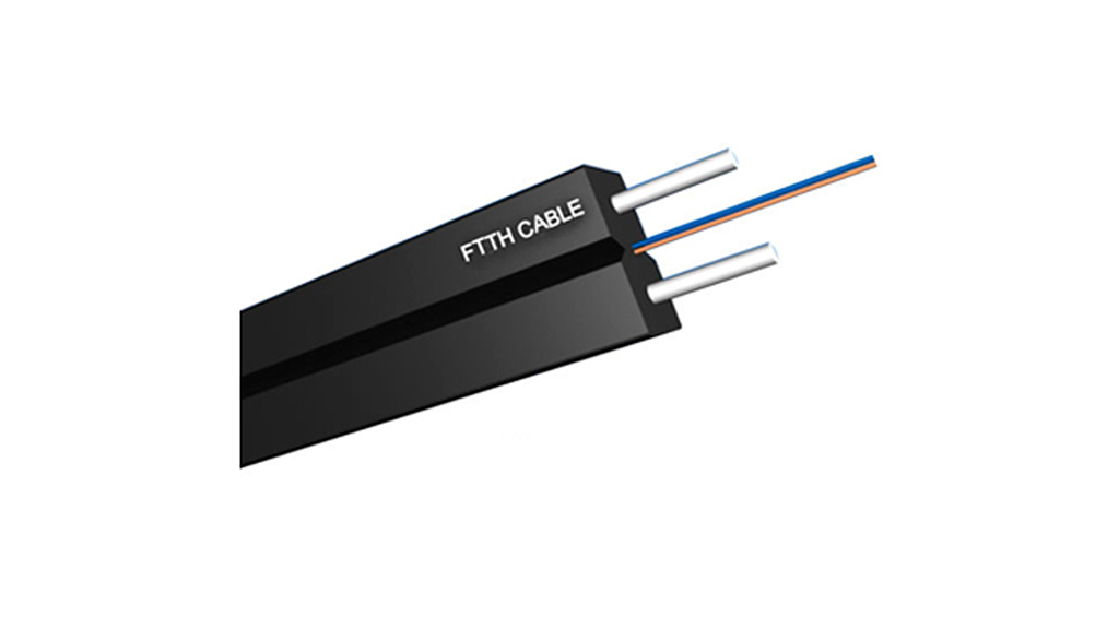 Cable FO OS1 9/125 Flat Drop FTTH 4 Fibras
