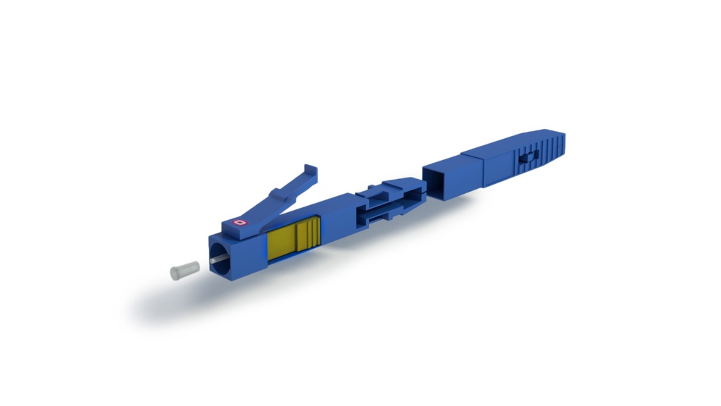 Conector FO LC SM  9/125 prepulido reutilizable