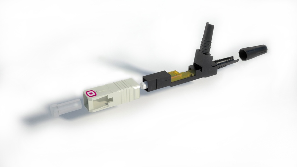 Conector FO SC/PC SM 9/125 prepulido reutilizable