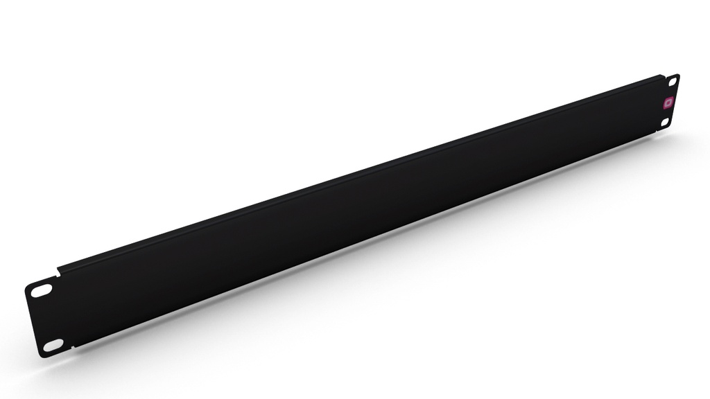 Caratula ciega 19" 1u TELECOCABLE negra