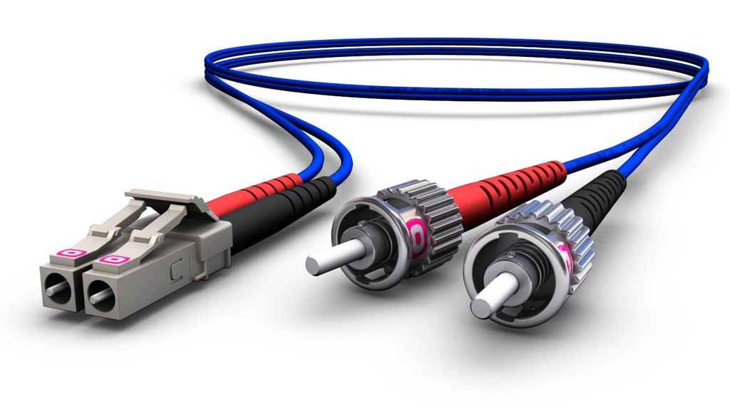 Latiguillo FO OM3 50/125 Duplex ST UPC - LC UPC