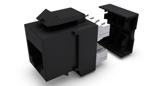 [T001133.0005.001] Toma 180º RJ 45 CAT. 6 UTP TELECOCABLE