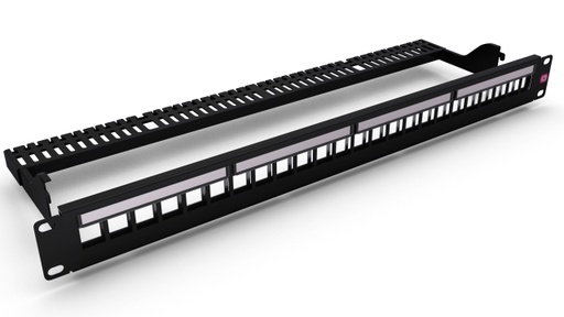 [TEP24P1UFTPVACIO] Panel 24 puertos RJ 45 vacio keystone