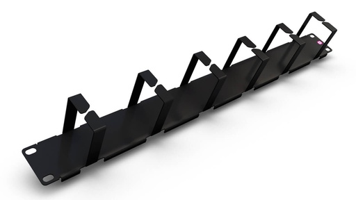 [TP5ANVN1U] Panel pasahilos 19" 1u 5 bridas vertical negro