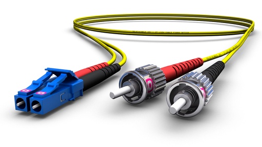Latiguillo FO OS2 9/125 Duplex 2mm ST UPC - LC UPC