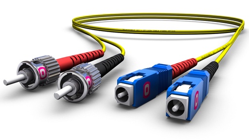 Latiguillo FO OS2 9/125 Duplex 2mm ST UPC - SC UPC